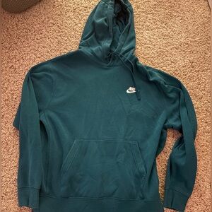 Blue/Green Nike hoodie Medium